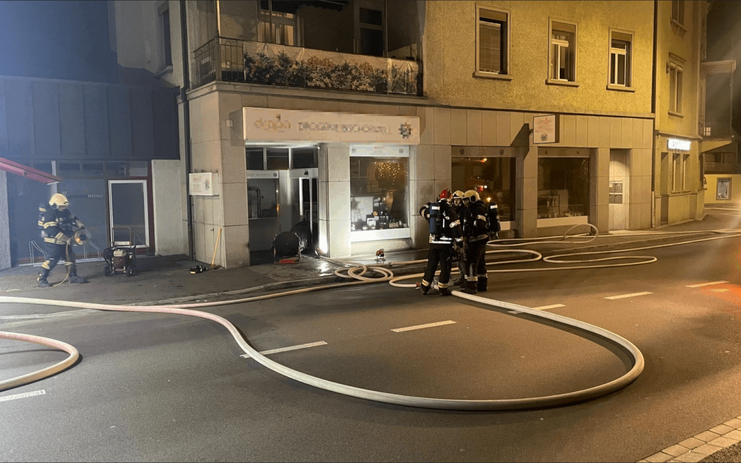 Brand in Verkaufsgeschäft